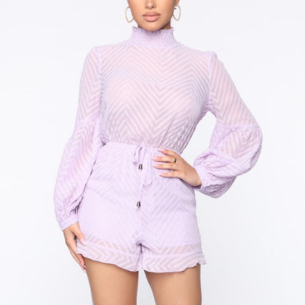 lavender romper